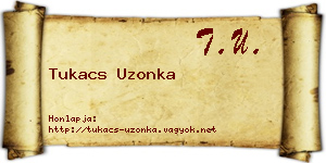 Tukacs Uzonka névjegykártya